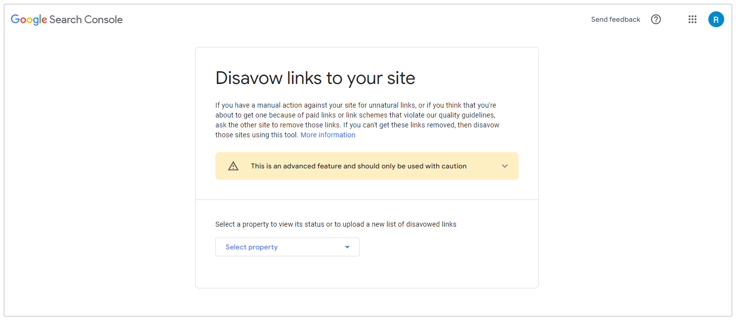 Google Disavow-Tool